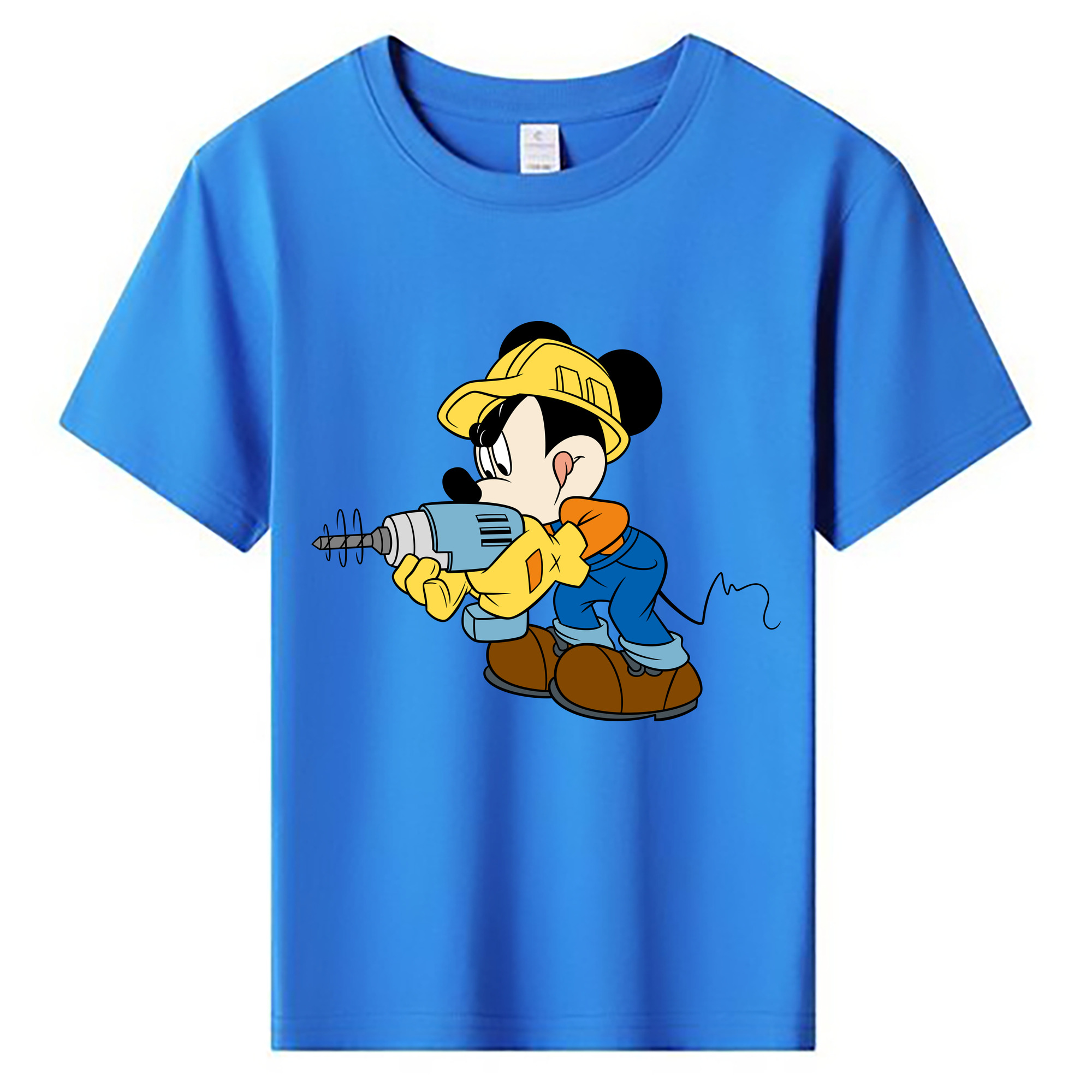 ミッキーマウス Mickey Mouse 綿100％キッズTシャツ（フロントプリント）